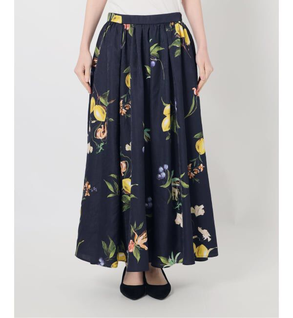  「《追加予約》【洗える】ボタニカルプリントスカート」|スカート|