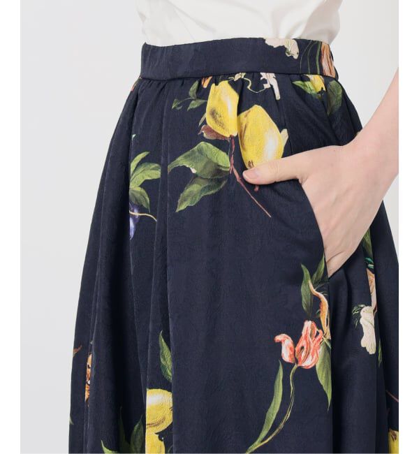  「《追加予約》【洗える】ボタニカルプリントスカート」|スカート|