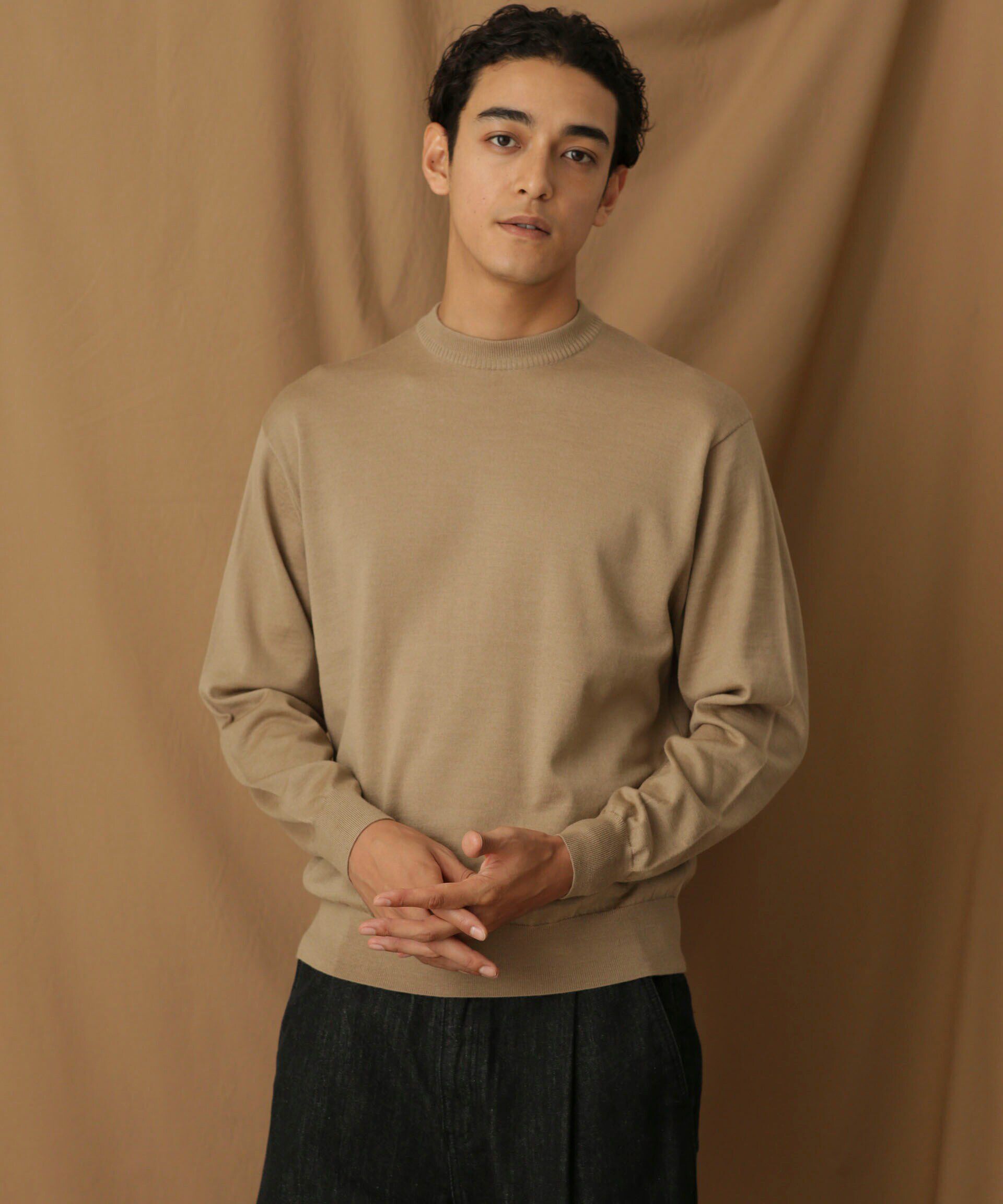 nano･universe「「毛玉レスニット」 ファインゲージクルーネック」|ニット・セーター|