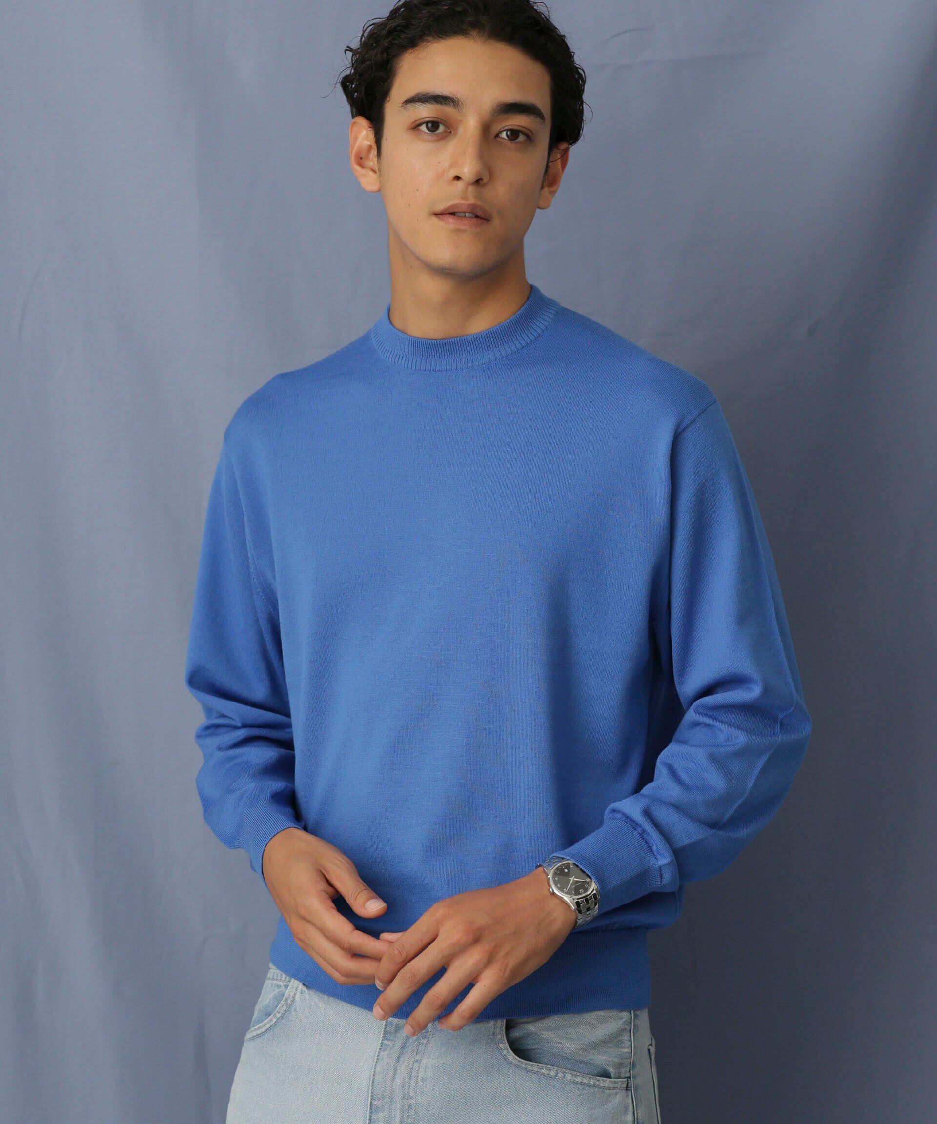 nano･universe「「毛玉レスニット」 ファインゲージクルーネック」|ニット・セーター|