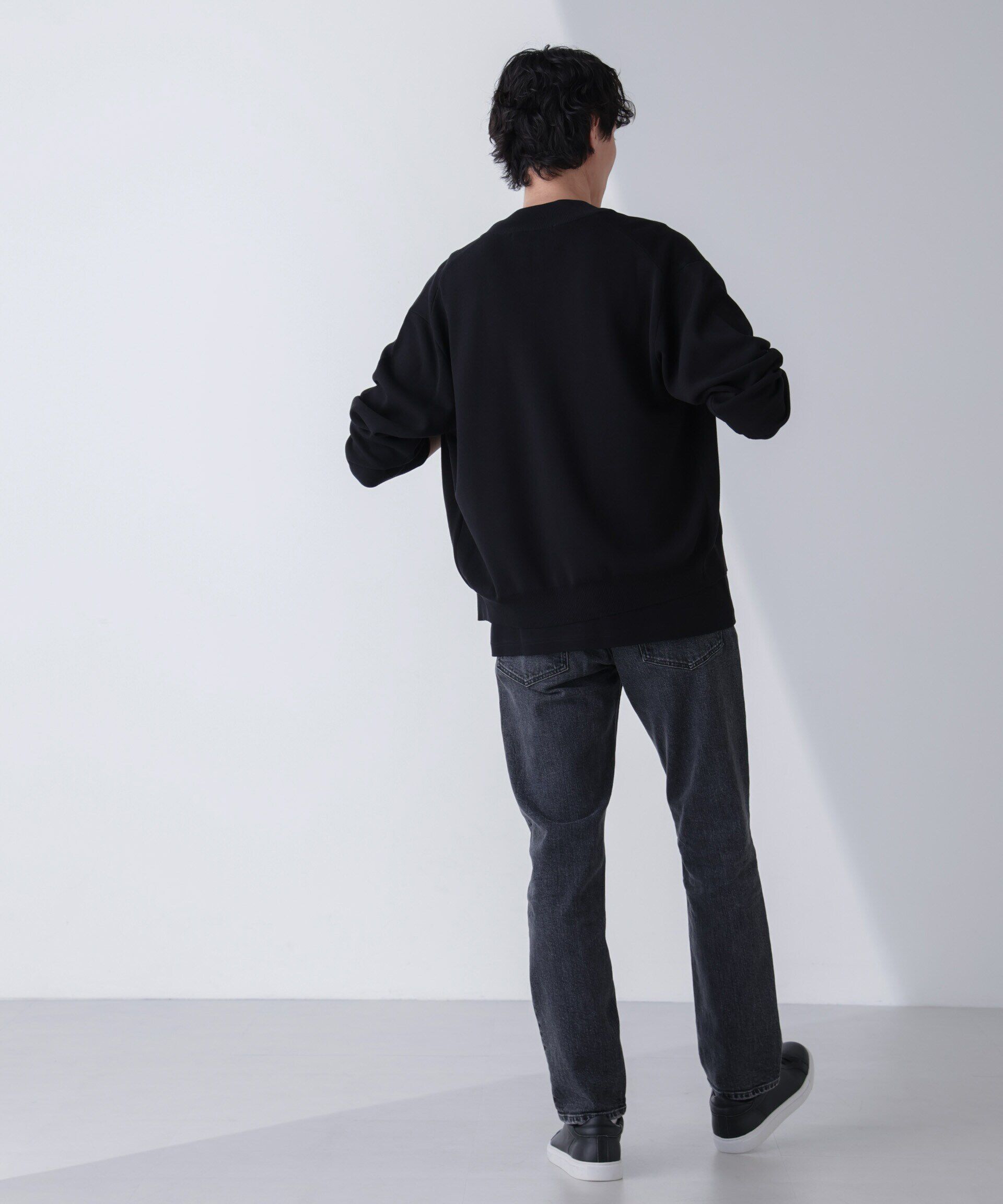 nano･universe「14ゲージミラノリブドライバーズニット(手洗い可能)」|ニット・セーター|