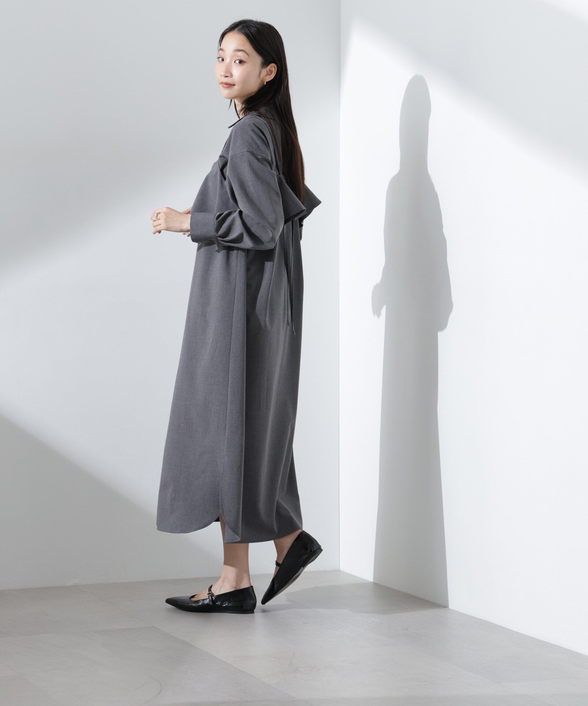 nano･universe「キャミソールビスチェ＋スキッパーワンピースSET」|ワンピース|