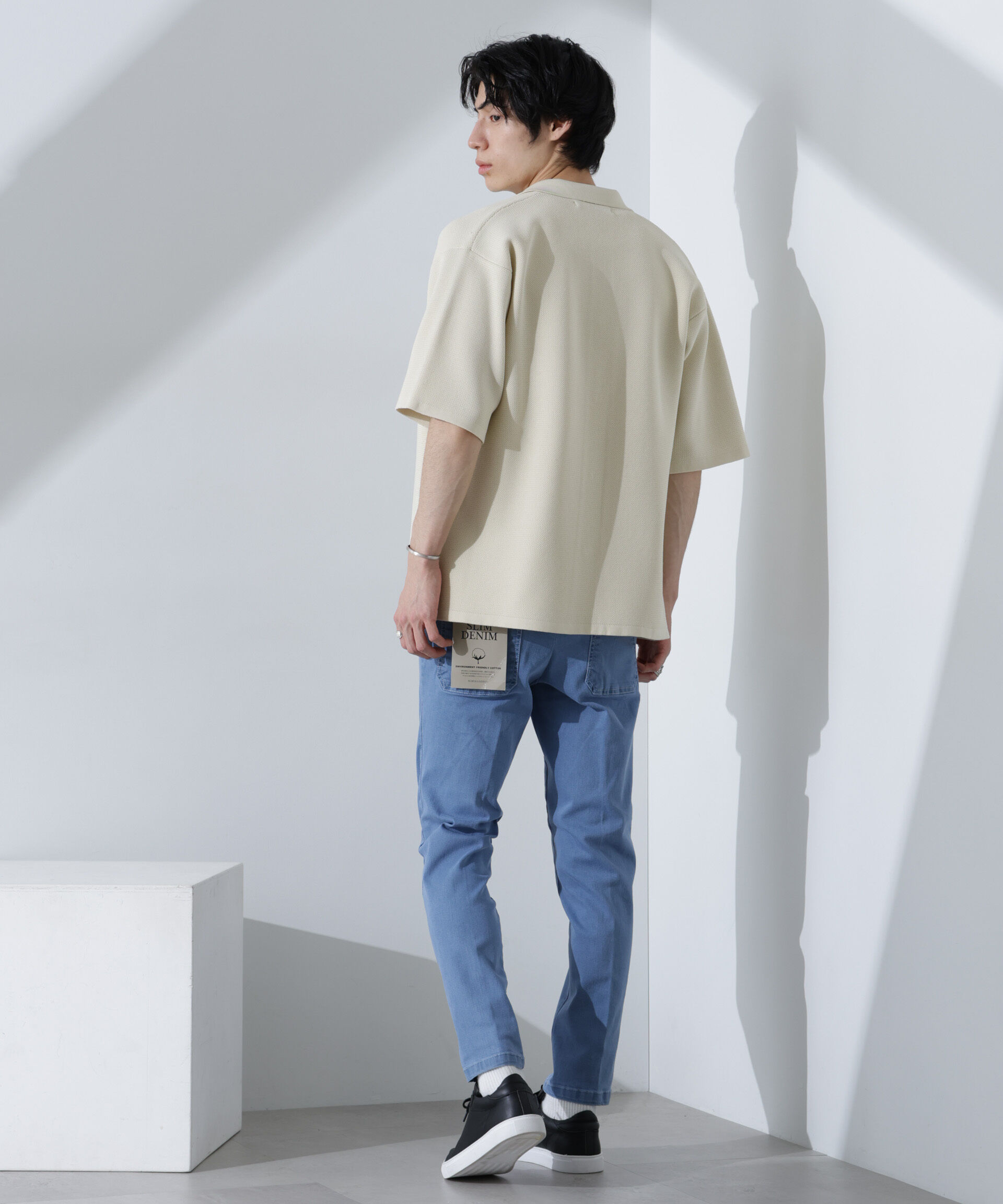 nano･universe「NORMANBROS別注 ストレッチイージーデニム」|チノ|