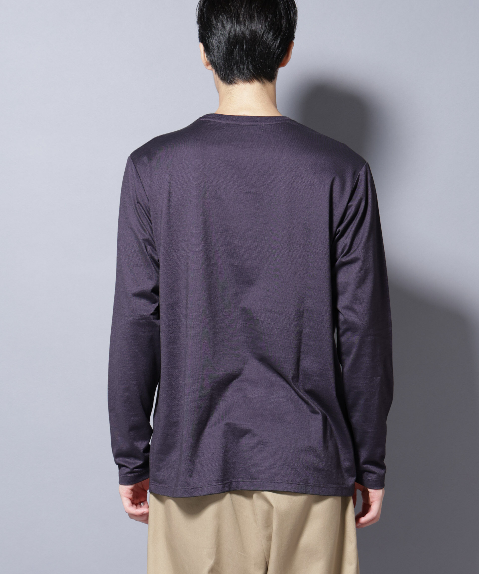 nano･universe「ソラーロライトストレッチクルーネックTシャツ 長袖」|Tシャツ・カットソー|