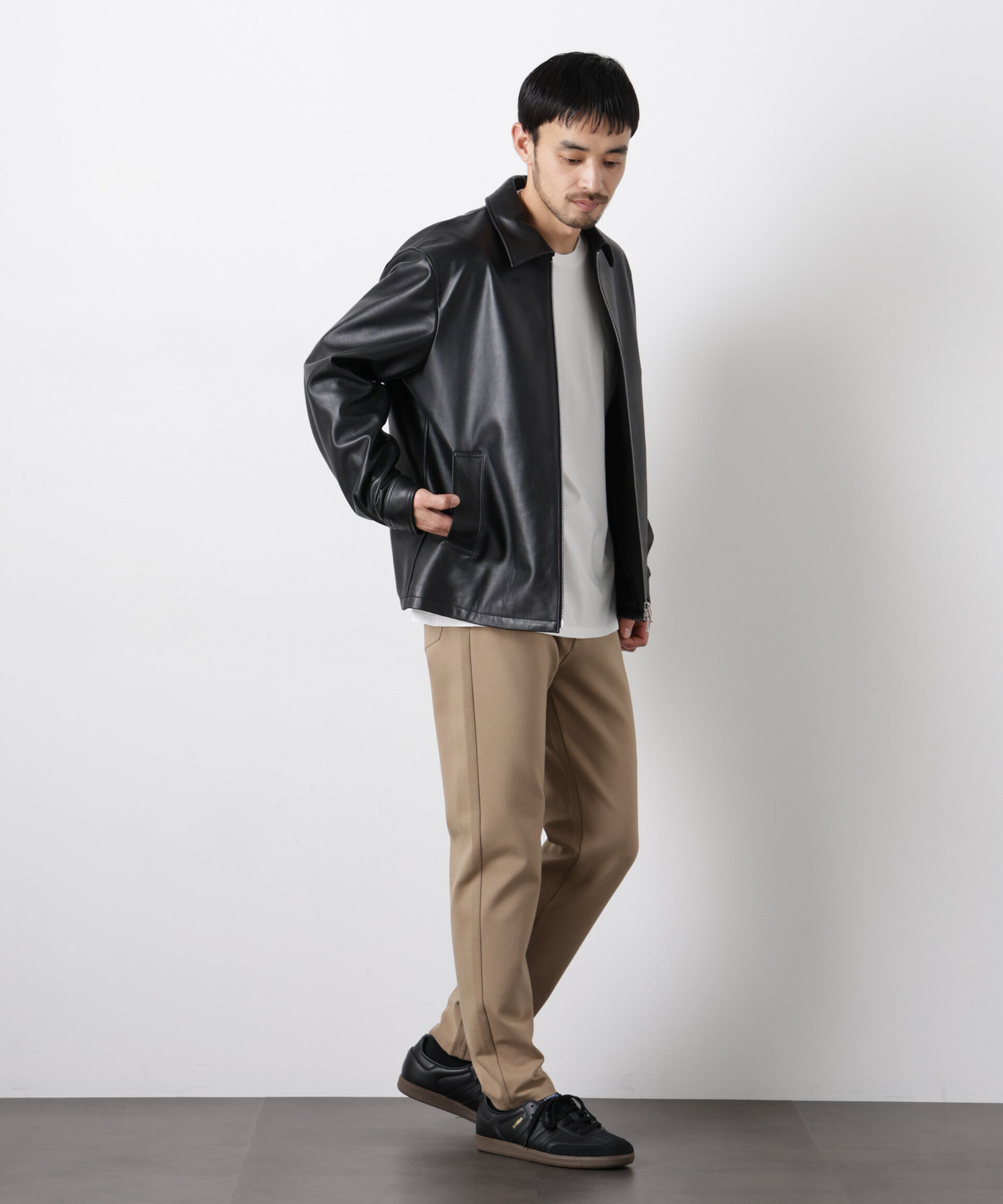 nano･universe「ストレッチ5Pテーパードパンツ」|チノ|