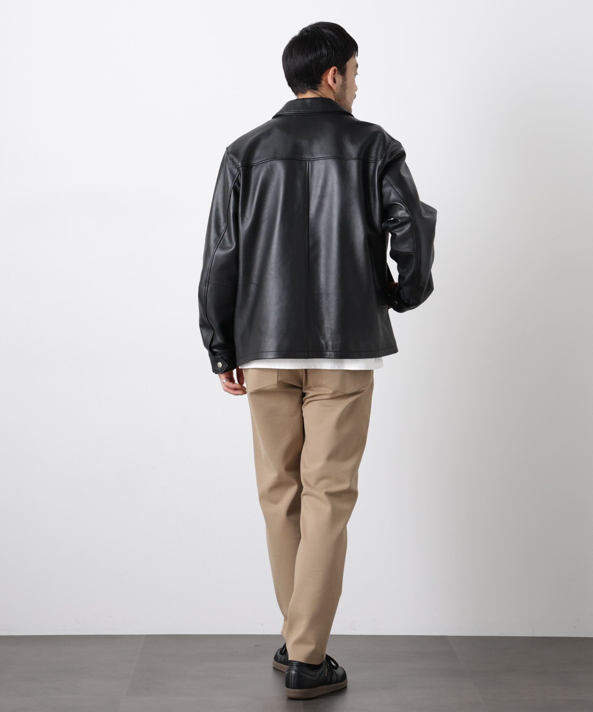 nano･universe「ストレッチ5Pテーパードパンツ」|チノ|