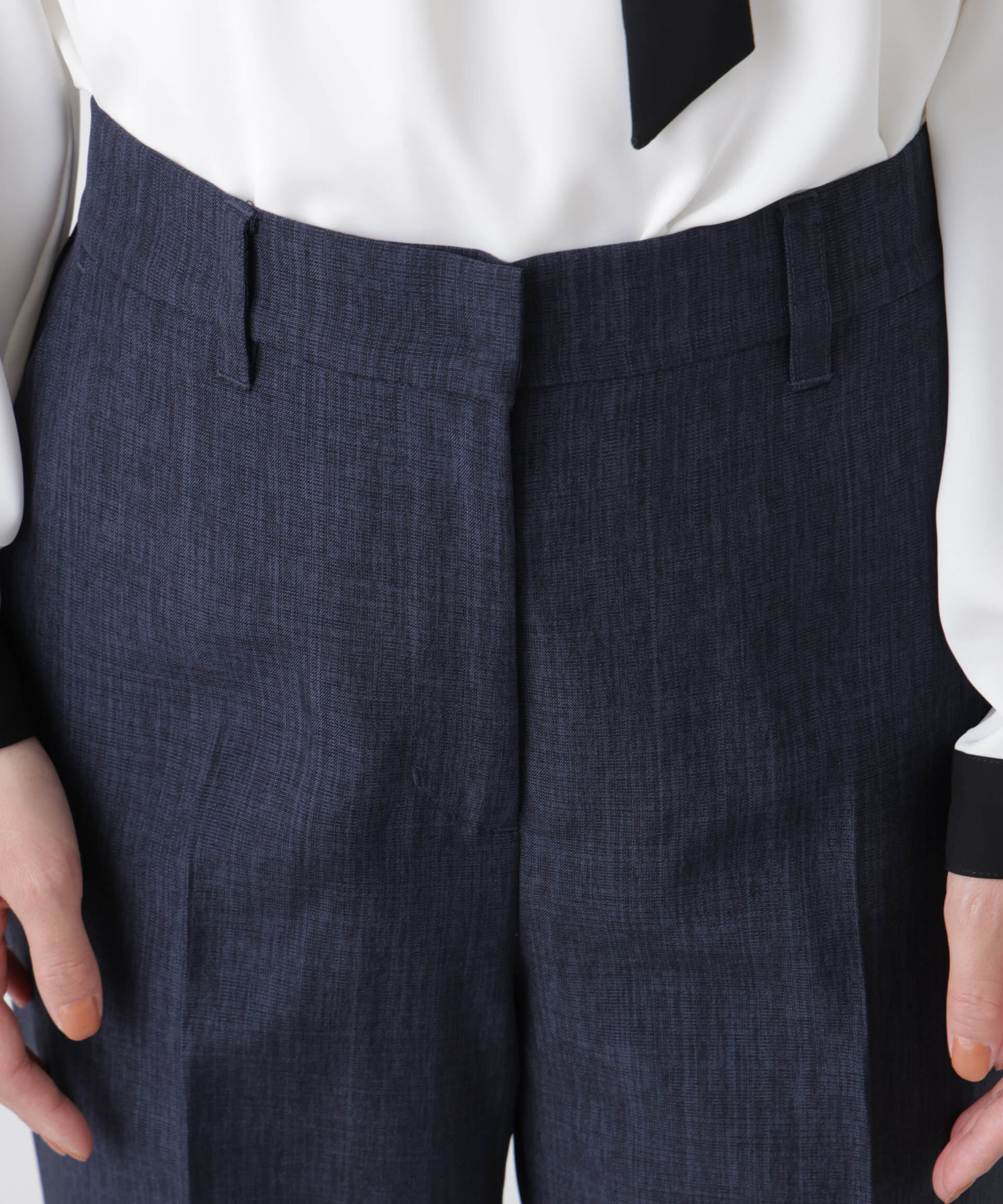 nano･universe「多機能センタープレスパンツ(セットアップ可)」|チノ|