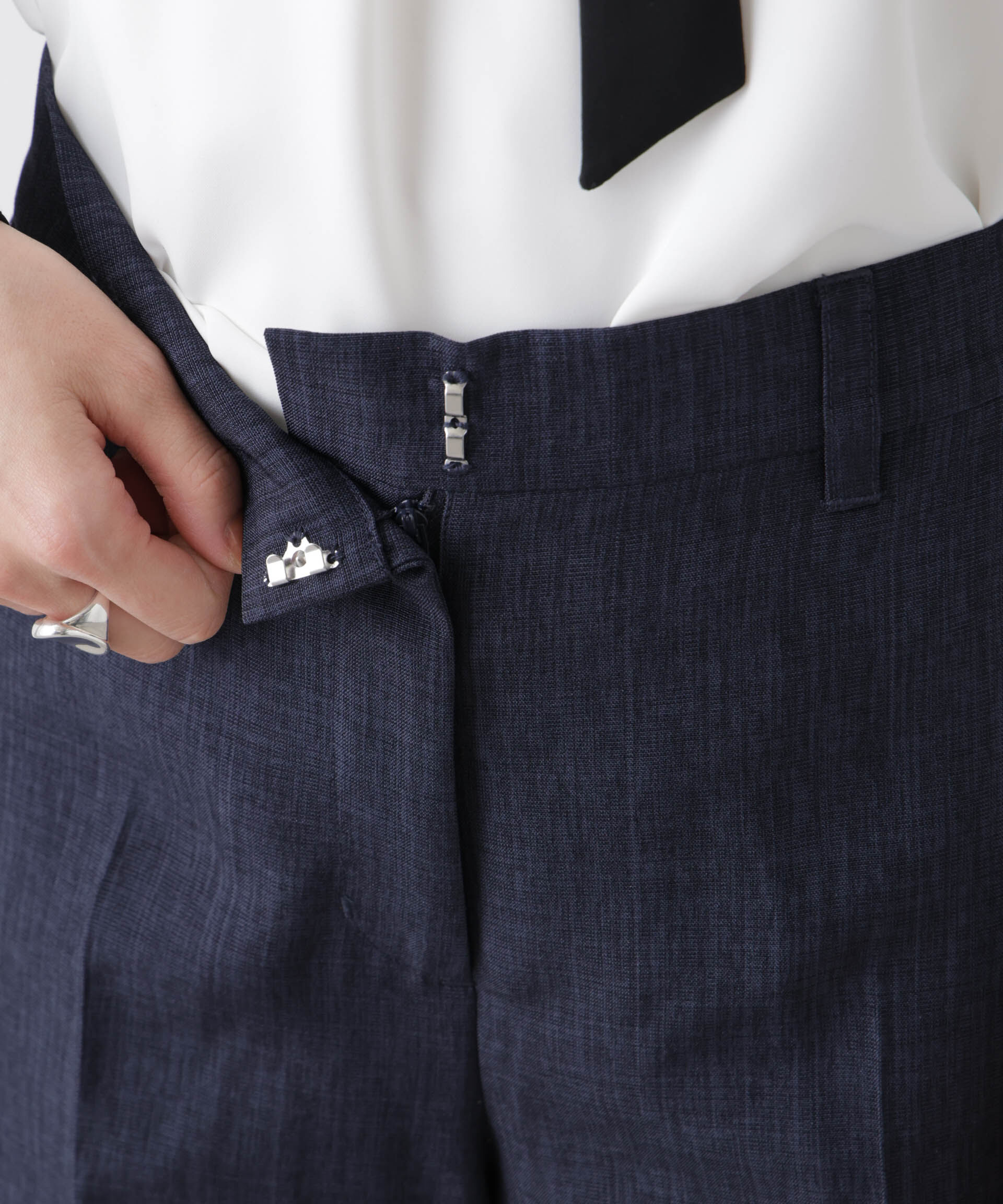 nano･universe「多機能センタープレスパンツ(セットアップ可)」|チノ|