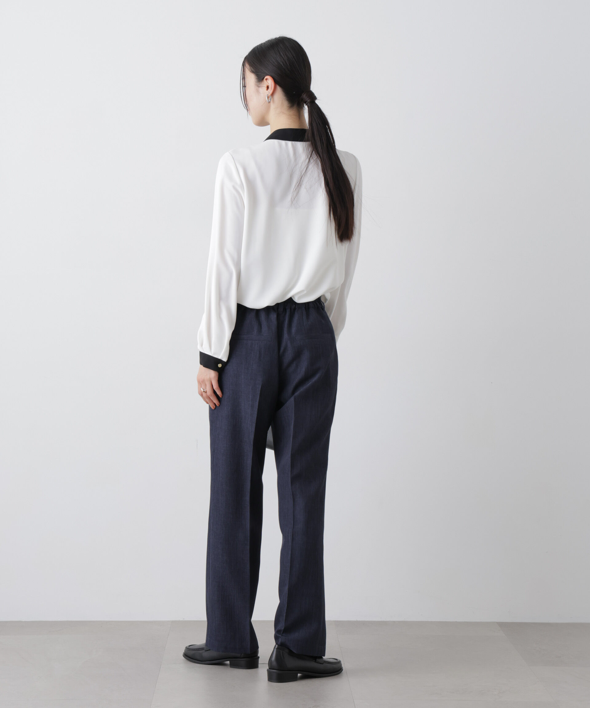 nano･universe「多機能センタープレスパンツ(セットアップ可)」|チノ|