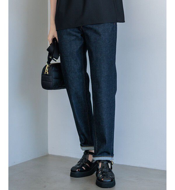 23区「【洗える】23区DENIM ボーイズテーパード パンツ」|デニム|ネイビー系