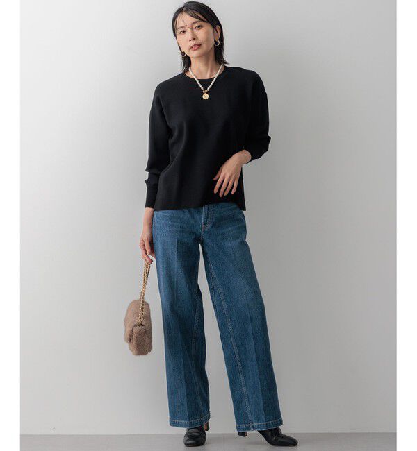 23区「【RED CARD TOKYO&times;23区】デニム ワイドパンツ」|デニム|