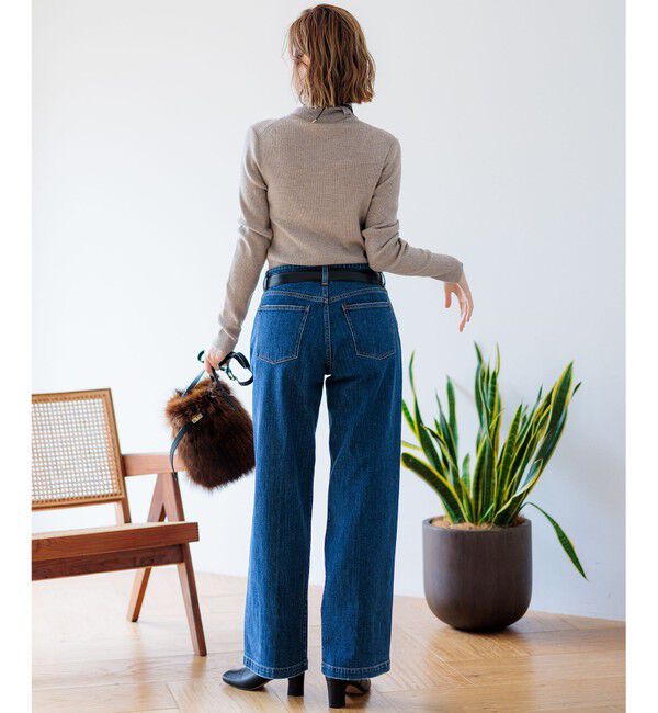 23区「【RED CARD TOKYO&times;23区】デニム ワイドパンツ」|デニム|