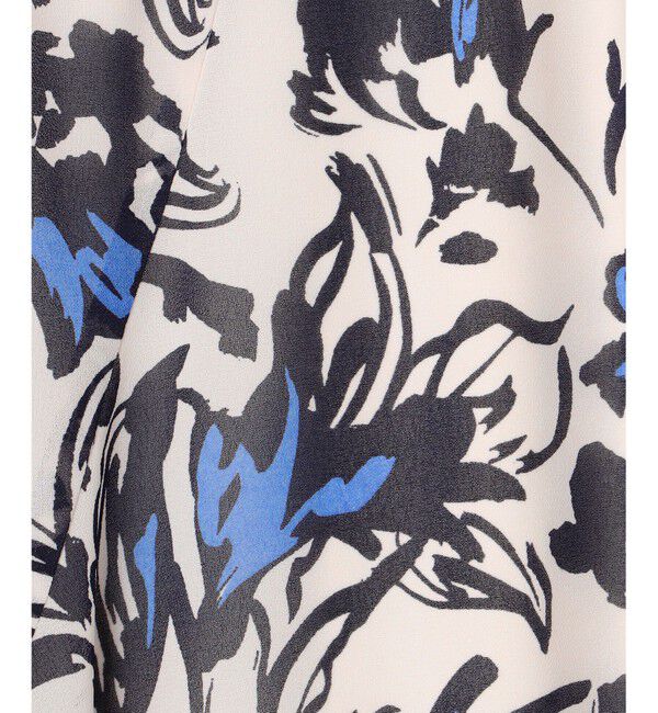 23区「【洗える】ニュアンスフラワープリント フレア スカート」|スカート|