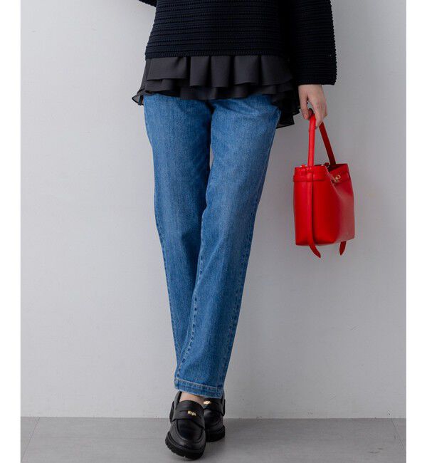 23区「23区DENIM ストレートフィット デニムパンツ」|デニム|ｽｶｲﾌﾞﾙ