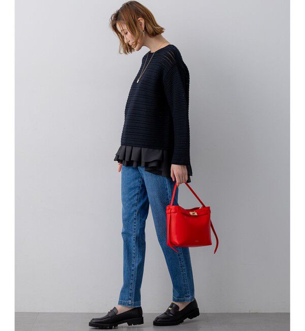 23区「23区DENIM ストレートフィット デニムパンツ」|デニム|