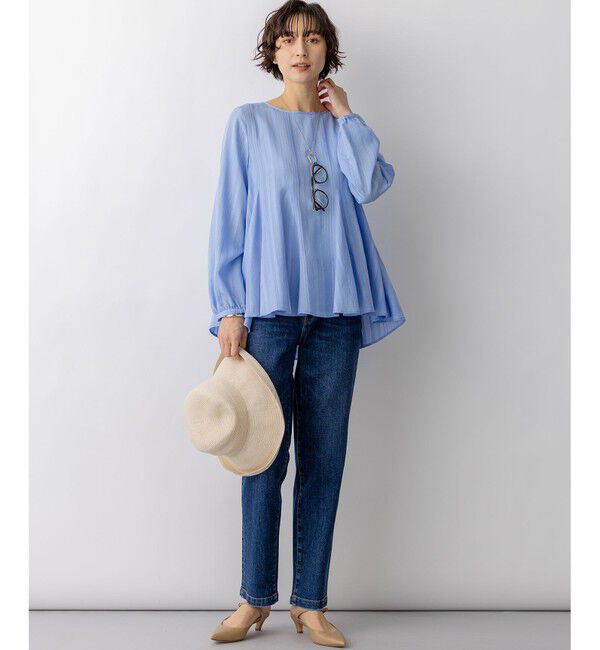 23区「23区DENIM ストレートフィット デニムパンツ」|デニム|