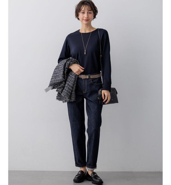 23区「23区DENIM ストレートフィット デニムパンツ」|デニム|