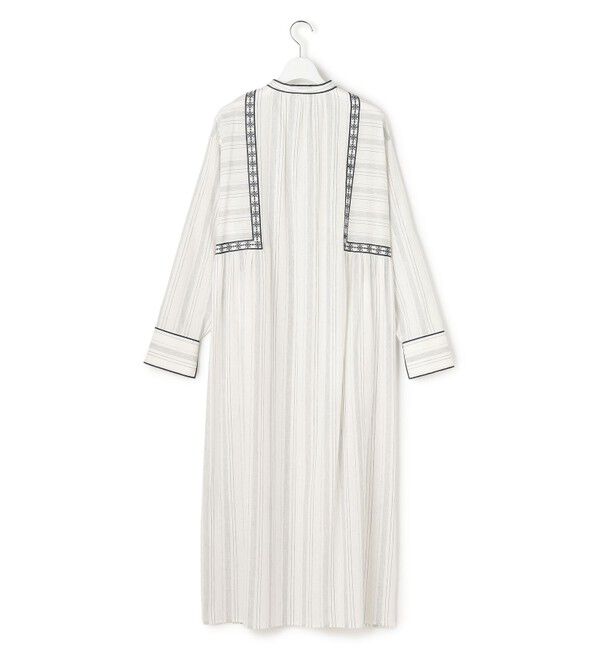 23区「【SLOW/一部店舗限定】ストライプエンブロイダリー ワンピース」|ワンピース|