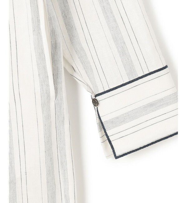 23区「【SLOW/一部店舗限定】ストライプエンブロイダリー ワンピース」|ワンピース|