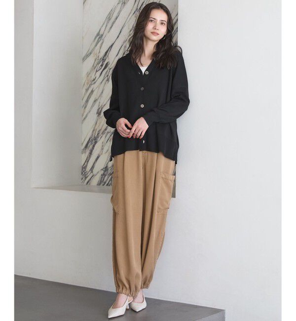 23区「【SLOW/一部店舗限定】ガーメントツイル ワイドタック パンツ」|その他|