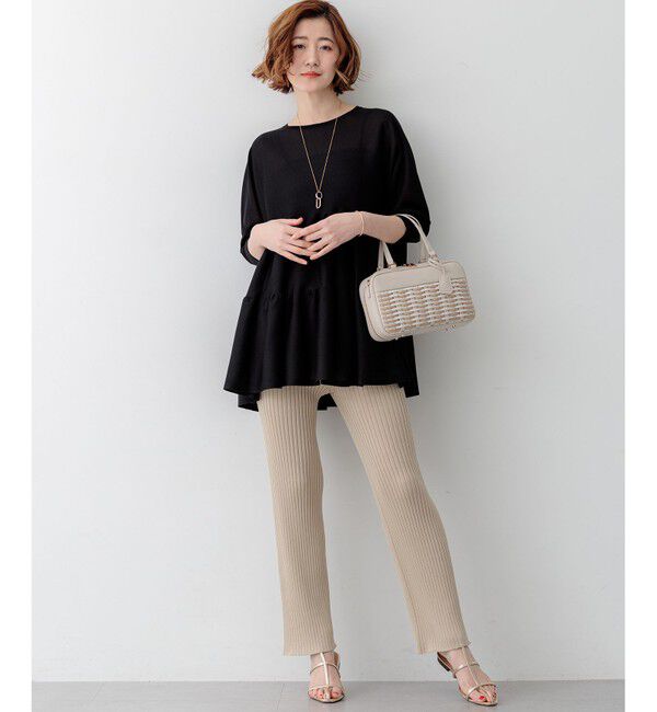 23区「【SLOW/一部店舗限定】ホールガーメント リブニット パンツ」|その他|