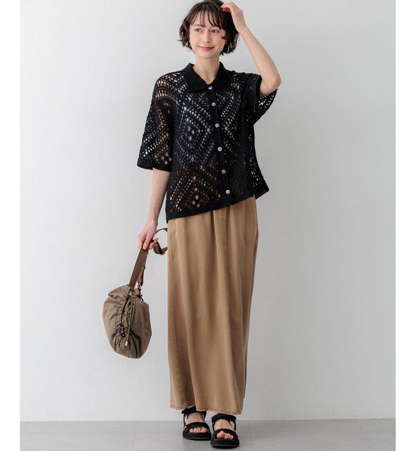 23区「【SLOW/一部店舗限定】ガーメントツイル セミフレア スカート」|スカート|