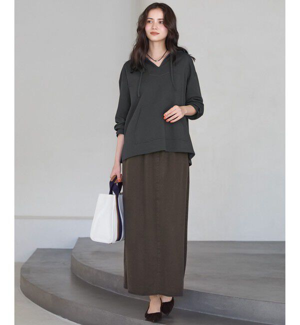 23区「【SLOW/一部店舗限定】ガーメントツイル セミフレア スカート」|スカート|