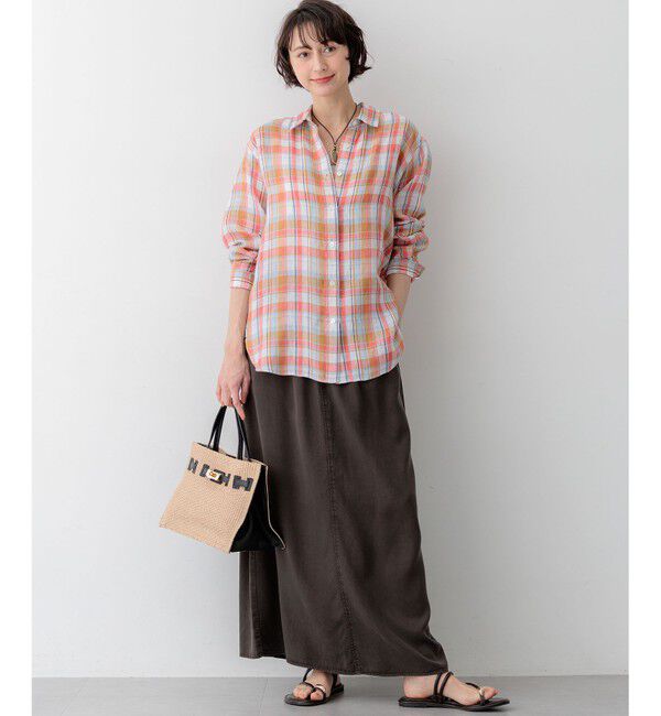 23区「【SLOW/一部店舗限定】ガーメントツイル セミフレア スカート」|スカート|