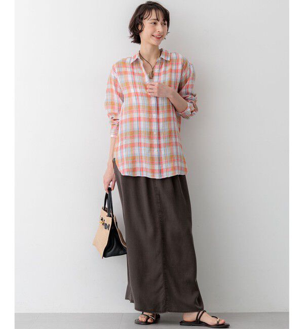 23区「【SLOW/一部店舗限定】ガーメントツイル セミフレア スカート」|スカート|