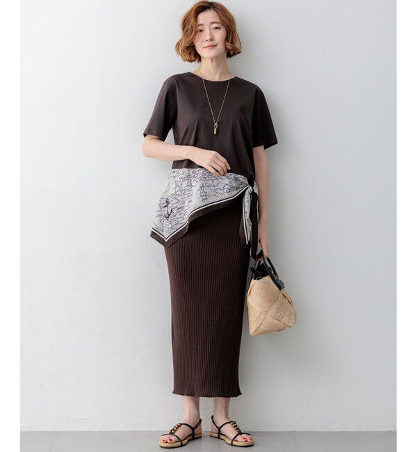 23区「【SLOW/一部店舗限定】ホールガーメント リブニット スカート」|スカート|