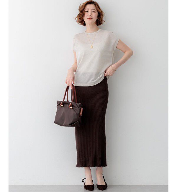 23区「【SLOW/一部店舗限定】ホールガーメント リブニット スカート」|スカート|