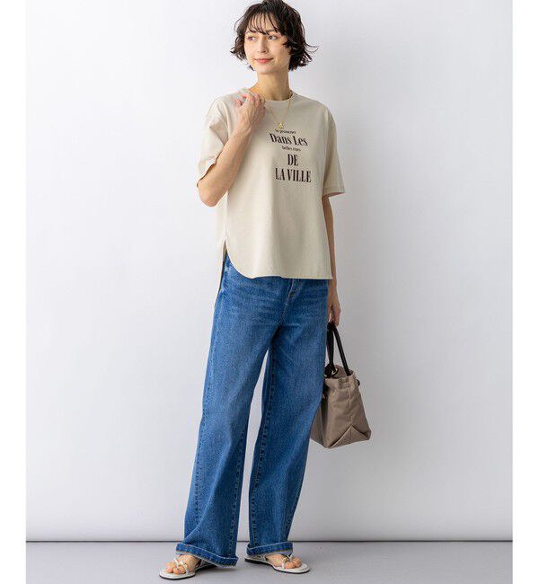 23区「シャツテール ロゴTEE」|Tシャツ・カットソー|