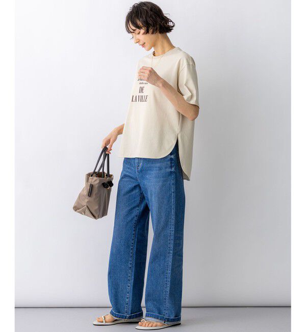 23区「シャツテール ロゴTEE」|Tシャツ・カットソー|