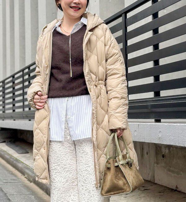 TAION/タイオン】別注ミドル丈Aラインフードダウン（NOLLEY'S