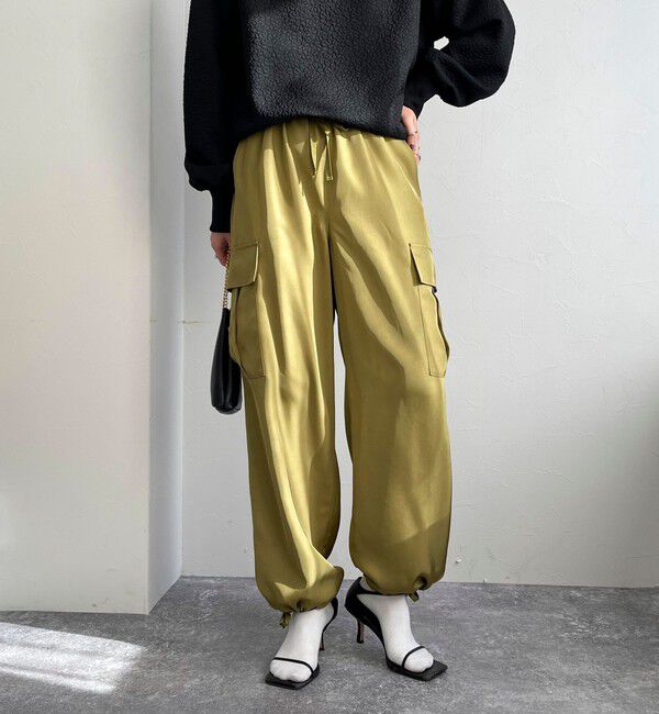 fredy emue「ブライトツイルイージーベイカーパンツ」|カーゴ|