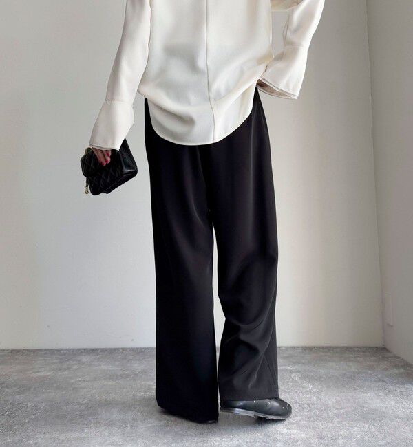 fredy emue「【累計販売数4万本突破！】とろみツイルストレートイージーパンツ」|チノ|