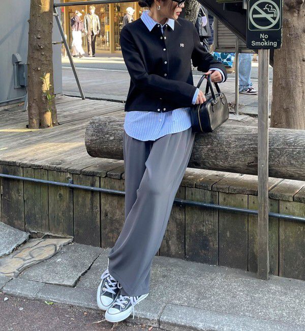 fredy emue「【累計販売数4万本突破！】とろみツイルストレートイージーパンツ」|チノ|