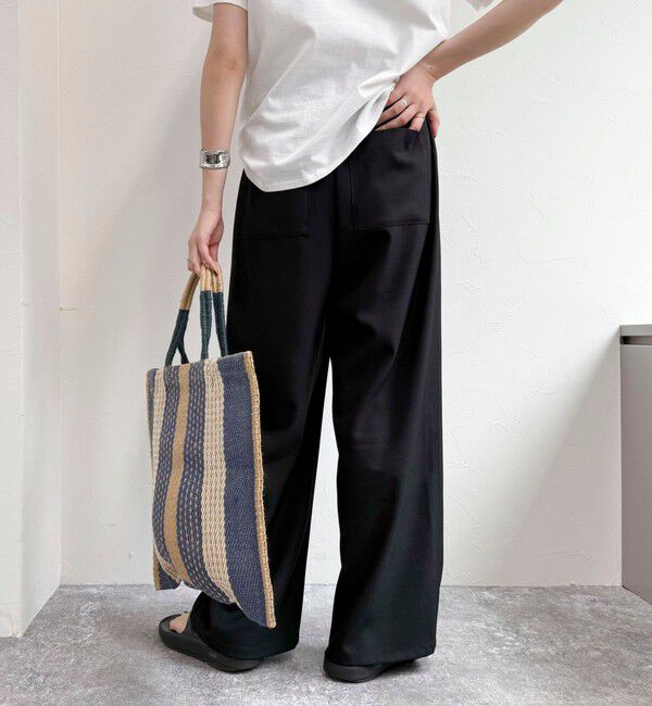 fredy emue「【低身長サイズ34有り】ドライポリイージーセミワイドパンツ」|チノ|