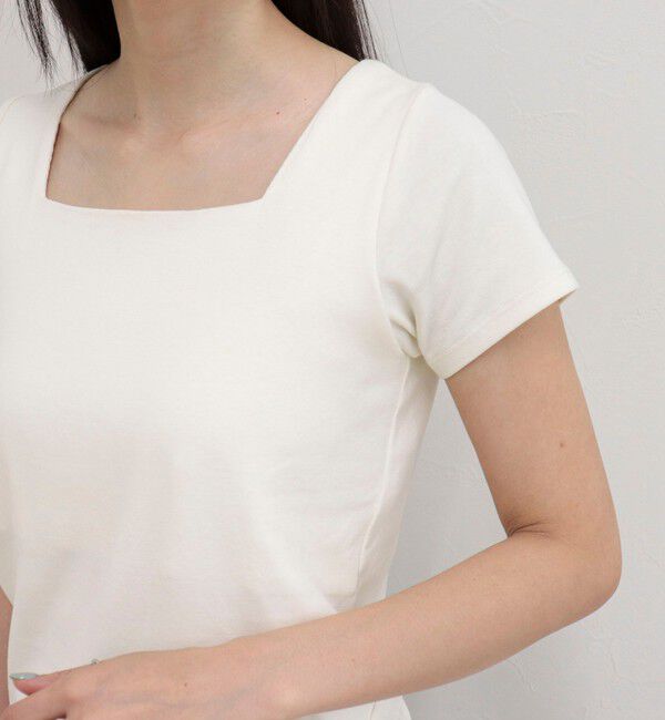 fredy emue「【@sora_522m企画】スクエアネックコンパクトTシャツ」|Tシャツ・カットソー|