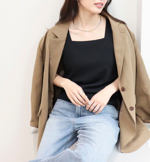 fredy emue「【@sora_522m企画】スクエアネックコンパクトTシャツ」|Tシャツ・カットソー|