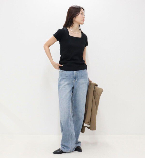 fredy emue「【@sora_522m企画】スクエアネックコンパクトTシャツ」|Tシャツ・カットソー|