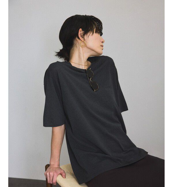 SALON adam et rope'「ハイツイストコットンニットTシャツ」|Tシャツ・カットソー|