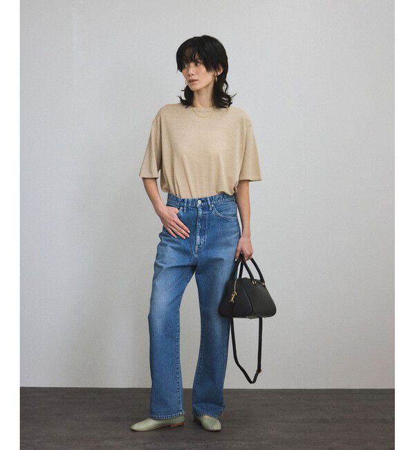 SALON adam et rope'「ハイツイストコットンニットTシャツ」|Tシャツ・カットソー|