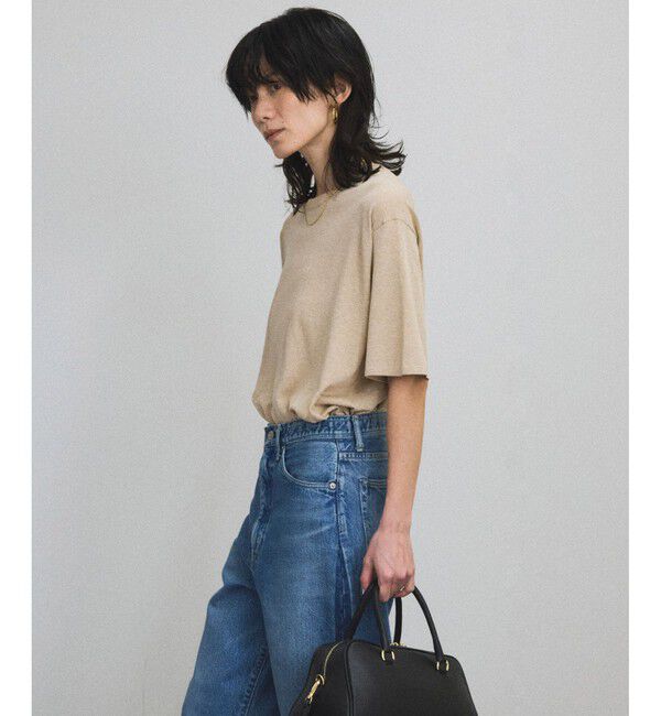 SALON adam et rope'「ハイツイストコットンニットTシャツ」|Tシャツ・カットソー|