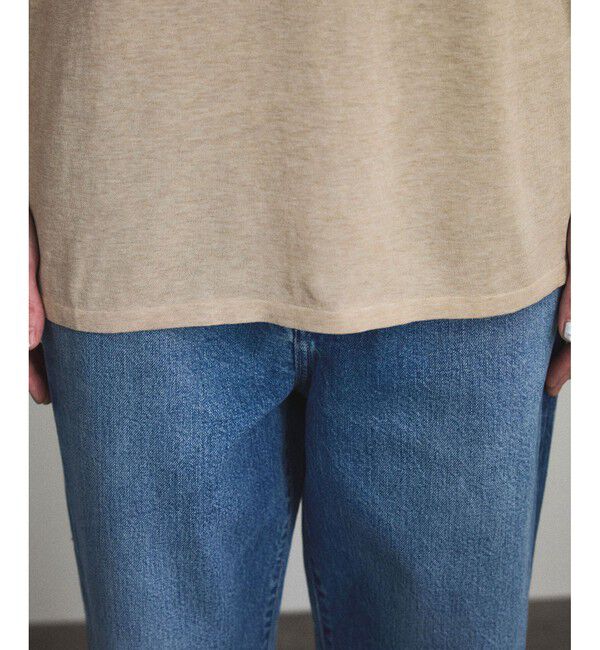 SALON adam et rope'「ハイツイストコットンニットTシャツ」|Tシャツ・カットソー|