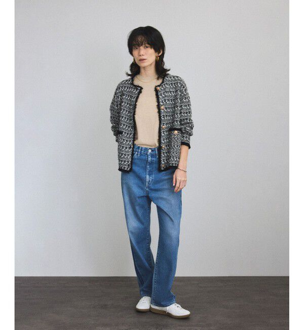 SALON adam et rope'「ハイツイストコットンニットTシャツ」|Tシャツ・カットソー|