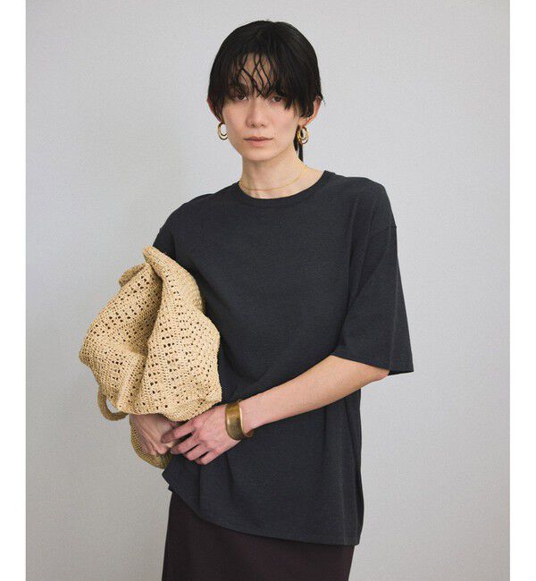 SALON adam et rope'「ハイツイストコットンニットTシャツ」|Tシャツ・カットソー|