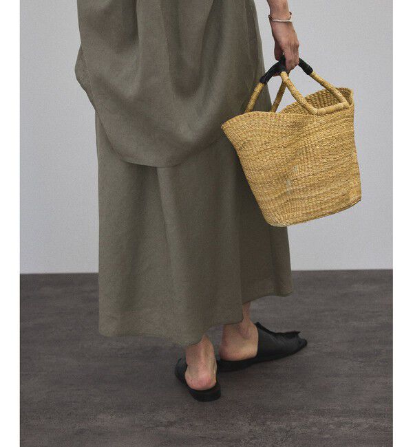 SALON adam et rope'「リネンバイヤススカート［GENTLE LINEN］」|スカート|