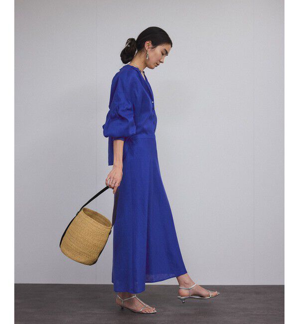 SALON adam et rope'「リネンバイヤススカート［GENTLE LINEN］」|スカート|