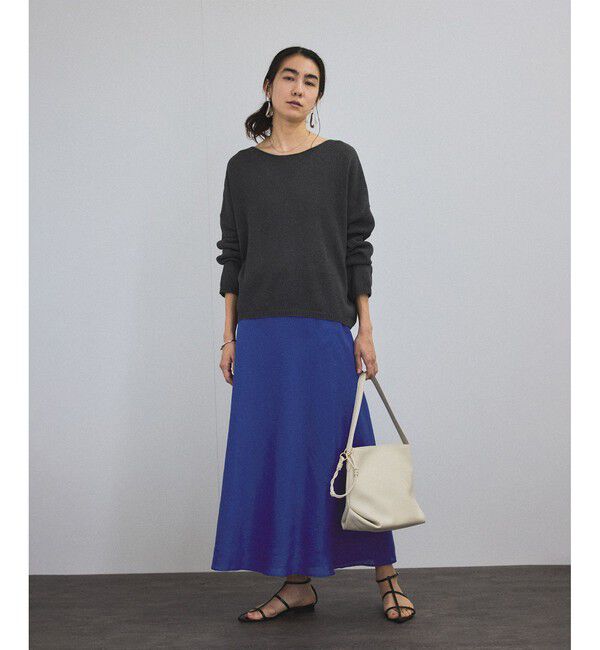 SALON adam et rope'「リネンバイヤススカート［GENTLE LINEN］」|スカート|